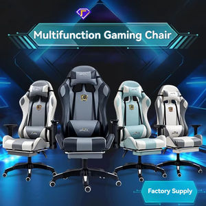 Chaise pivotante ergonomique au design moderne pour le bureau et la maison Chaise de jeu réglable E-Sport avec accoudoirs et pieds à roulettes de style rotatif - Product Image 3