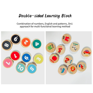 YUCI numéro apprentissage mathématiques jouets éducation en bois dix treillis compteur mathématiques enseignement en bois informatique numérique conseil d'apprentissage - Product Image 3