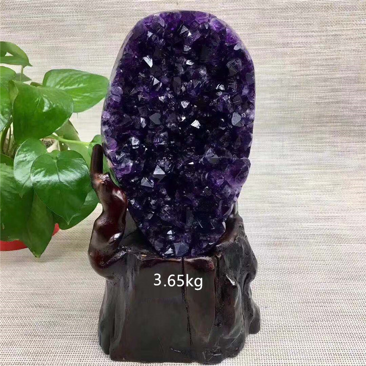天然本物のアメジスト岩水晶宝石球ボール紫アメジストジオード