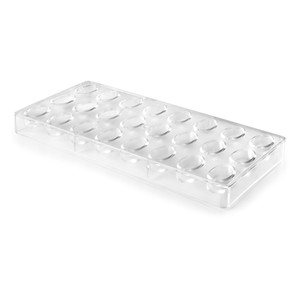 Stampo per cioccolato a forma di foglia in plastica trasparente con 24 cavità per decorazioni di torte - Product Image 1