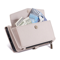 Étui antichoc pour téléphone portable avec bandoulière amovible, porte-cartes et cordon, pour iPhone 17 16