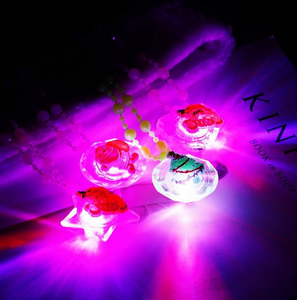 Novedad <span class=keywords><strong>led</strong></span> parpadeante collar de luz en forma de estrella Collar para carnaval suministros - Product Image 3