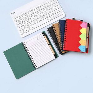 A5 Kraft Notebook with Sticky Notes - Custom Branded <b>Notepads</b> for Office & Events - Product Image 2