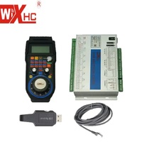 Wixhc Factory Original MACH3 4 Axis CNC Motion Card New Mach3 System Kit Wireless MPG Pendant and Remote Controller Board