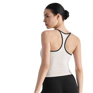 Nouveau débardeur de sport sans manches à dos nageur en maille de haute qualité à séchage rapide avec logo personnalisé, débardeur de yoga, débardeur uni sans manches - Product Image 5