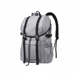 Étanche Portable unisexe voyage d'affaires sac à dos poignée souple fermeture à glissière grande capacité Polyester doublure solide école ordinateur portable - Product Image 1