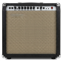HUASHENG Speaker Gitar Elektronik Combo Portabel Berkualitas Tinggi untuk Bermain dan Bernyanyi, Daya 60 Watt