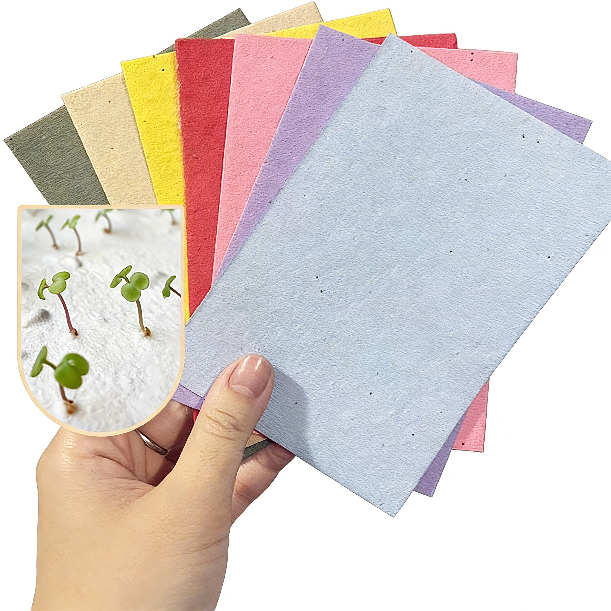Handmade Style Seed Card Paper Printing