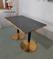 Table de salle à manger en bois de Style de luxe de haute qualité