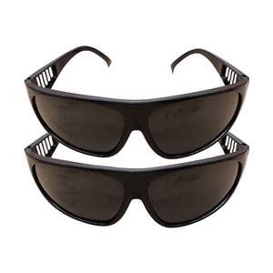 แว่นตานิรภัยป้องกันรอยขีดข่วน 209 สำหรับงานเชื่อม ป้องกันฝุ่น ป้องกันแรงกระแทก แว่นตาแบบครอบศีรษะ สีดำ/เทา/เหลืองอำพัน แว่นตาธรรมดาพร้อมกรอบ PC - Product Image 1