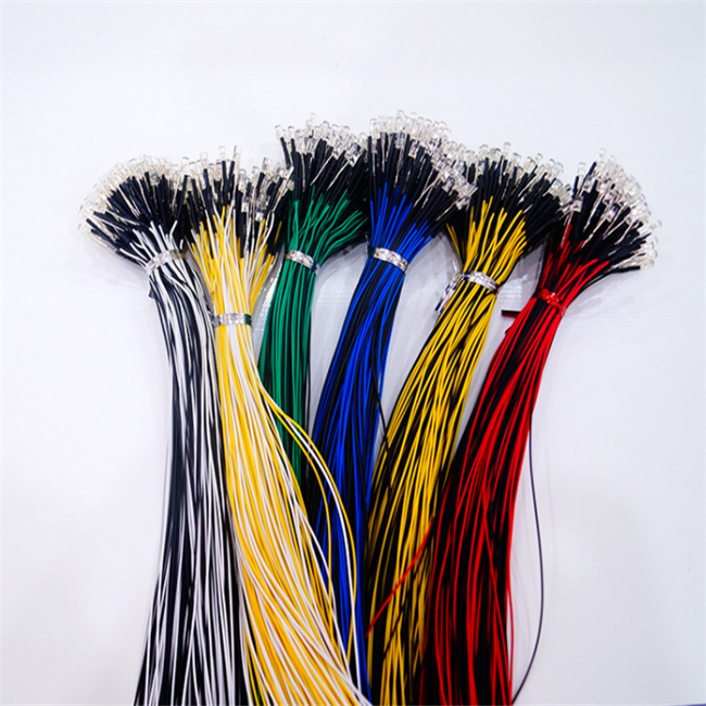 Предварительно Проводные излучающие диоды, Предварительно Проводные Автомобильные светодиодные лампы постоянного тока 20 см 3 мм 12 В для розничной продажи «сделай сам»