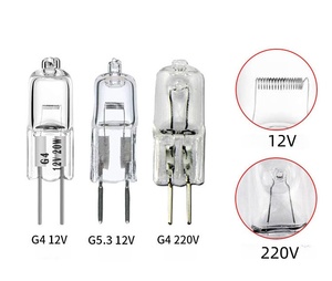 Bombilla Halógena de Filamento de Yoduro de Tungsteno <span class=keywords><strong>G4</strong></span> G5.3 de Dos Pines Pequeña 12V 220V para Lámpara de Araña de Cristal <span class=keywords><strong>10W</strong></span> 20W 35W 50W 2700 3200K - Product Image 5