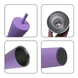 2026 Luxury Plastic Tumbler <b>with</b> <b>Straw</b> Wholesale Custom Logo Double Wall Reusable Water Bottle Matte Finish Pastel Color Cup - Product Image 5