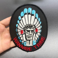 Écusson brodé personnalisé Dos à coudre ou à repasser pour vêtements et sacs insigne décoratif en gros