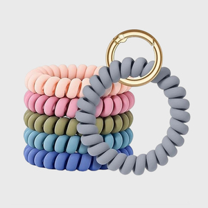 Bracelet porte-clés extensible multifonctionnel coloré Rewin pour salle de sport, <span class=keywords><strong>piscine</strong></span>, badge d'identification, porte-clés sportif - Product Image 3