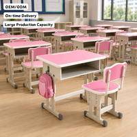 Ensemble bureau et chaise pour étudiants, table et chaise d'étude pour lycée, chaises et tables de classe