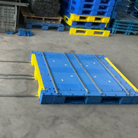 Palettes en plastique recyclé haute résistance PP 1400*1200mm moulées par injection, couleurs personnalisées, stockage en entrepôt