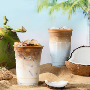 Nóng lạnh đồ uống uống BOBA chén trà Nhựa Tùy Chỉnh giá rẻ dùng một lần kem ly - Product Image 4