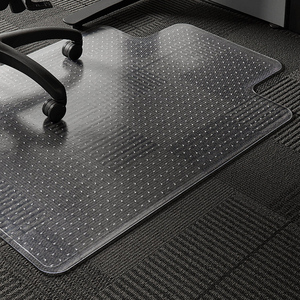 Alfombrilla para silla de protección de suelo de diseño para alfombras, alfombrilla para silla, escritorio de plástico para oficina, venta al por mayor, rectángulo moderno transparente de <span class=keywords><strong>PVC</strong></span> - Product Image 1