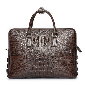 Siamese crocodile <strong>Leather</strong> Men's Handbag Genuine <strong>Leather</strong> Men's Business Bag Shoulder Bag Large-capacity Genuine <strong>Leather</strong> <strong>Briefcase</strong> - Product Image 4