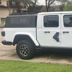 Capot de camionnette en aluminium personnalisé avec deux fenêtres coulissantes pour <span class=keywords><strong>Jeep</strong></span> Gladiator JT, étanche et antirouille - Product Image 1