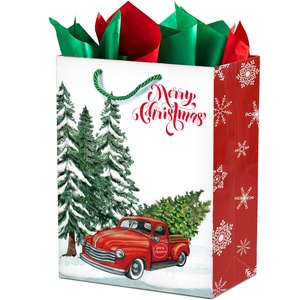 Tùy Chỉnh Ribbon Xử Lý Cho Quà Tặng Kỳ Nghỉ Kẹo Carrier Giáng Sinh Hộp Giấy Bao Bì Túi Cho Logo Riêng Của Bạn - Product Image 5