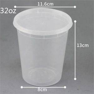 Vaso <span class=keywords><strong>de</strong></span> Plástico Transparente Ecológico <span class=keywords><strong>con</strong></span> Tapa Antiderrames para Salsas, Material PP, Estilo <span class=keywords><strong>de</strong></span> Pared Simple - Product Image 3