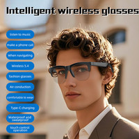 Lunettes intelligentes F02 AI sans fil, lunettes de soleil, appels mains libres, streaming audio, design léger et confortable