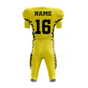 Uniforme de football américain fabriqué professionnel uniforme de football américain anti-rides durable pour les hommes - Product Image 4