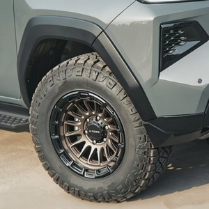 Jantes Beadlock 17 18 19 pouces 8.5J tout-terrain 5x5 6x139.7 bronze forgées pour SUV, pick-up, <span class=keywords><strong>Ford</strong></span> Bronco, <span class=keywords><strong>Mustang</strong></span> GT, camion - Product Image 4