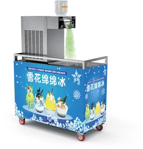 वाणिज्यिक नई शैली छोटा जूस दूध फल आइसक्रीम बर्फ बनाने की मशीन काउंटरटॉप स्नोफ्लेक बर्फ निर्माता