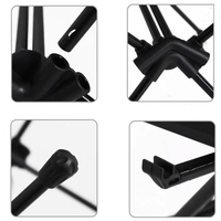 Neuer tragbarer Outdoor-Camping-Tisch mit verstellbarem Doppelgestell aus leichter Aluminiumlegierung für Grill und Lagerung