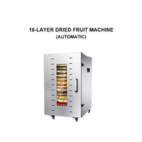 Commerciële elektrische voedseldroger met grote capaciteit voor het drogen van fruit, groenten en vlees, zoals beef jerky en gedroogde mango's.