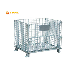 Giỏ lưới thép xếp chồng được, có thể gấp gọn, mạ kẽm, dùng để bảo quản - Product Image 1