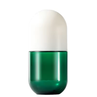 Flacon de stockage en PET de qualité médicale en forme de capsule de 100 ml/175 ml/280 ml avec couvercles à vis, forme unique, prêt pour le voyage, pour l'emballage de médicaments