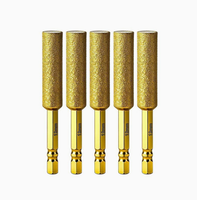 Foret à sec pour carreaux en céramique à manche hexagonal, outil de perçage et de polissage pour verre et marbre, tête de polissage pour perceuse manuelle
