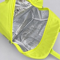 Sac isotherme pour déjeuner en polyester sergé 290T, imprimé ville mignon, doublure thermique en feuille d'aluminium, poignées rembourrées pour l'école, les pique-niques et les repas