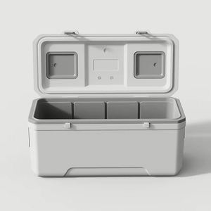 Boîte isotherme portable moderne de grande capacité 160L pour garder les aliments frais, idéale pour la pêche et le camping en extérieur, avec serrure et coque rigide - Product Image 6