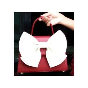 SHUI SHAI Leather Bag Butterfly Bow CY Red White Color Shading Styles Bag Women Bags High Class Premium Fashion Design