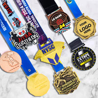 Médaille de compétition sportive personnalisée, médaille commémorative en alliage de zinc 3D en relief pour le basketball, le football, l'athlétisme, souvenir d'événement