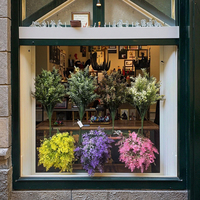 Bouquets de fleurs colorés très demandés, magnifiques décorations de bouquets de mariage, feuilles de fougère artificielles en plastique, plantes décoratives pour la maison