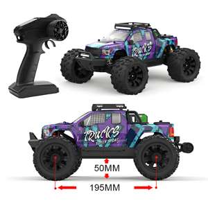 Voitures RC sans balais JIUSI PT14R 80 km/h, voitures de course à l'échelle 1/14, jouets télécommandés 2,4 GHz, monster truck électrique tout-terrain 4x4, cadeaux - Product Image 1