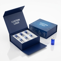Boîte d'emballage en carton rigide de luxe pour 10 flacons de peptides, 2ml, 3ml, 4ml, 5ml, 10ml, pour stockage et expédition, vente en gros