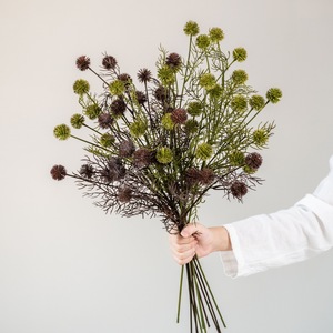 Bouquet de fleurs artificielles vertes en plastique souple, décoration de mariage, accessoires de photographie en extérieur, décoration intérieure - Product Image 1
