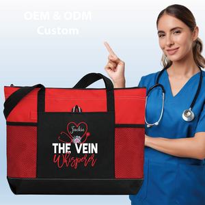 Borsa Medica Personalizzata Promozionale con Cerniera in Poliestere 600D, Borsa Regalo per Infermieri con Stetoscopio - Product Image 1