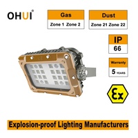Projecteur LED antidéflagrant de haute qualité Zone 1/2/21/22 IP66/68, Lampe LED antidéflagrante, Produits personnalisables
