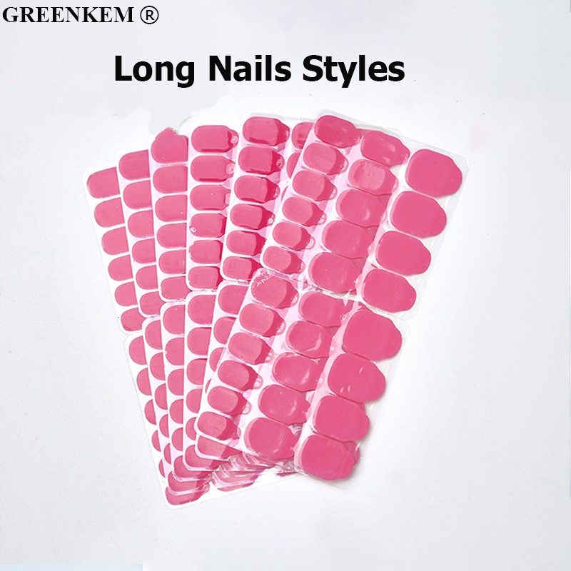 ongles roses en gelée-ongles longs