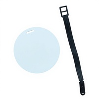 Étiquette de bagage Awesomesub en plastique FRP pour sublimation, transfert thermique, rectangulaire, ronde, double face, impression DIY, épaisseur 2 mm, tendance