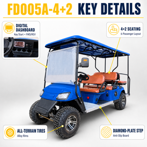 Carrito de Golf de Alta Potencia con Gran Capacidad de Subida, Buggy Turístico para Hoteles y Resorts 1. Escalada Inteligente 1. Inte - Product Image 4