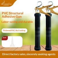 Pistolet à colle structurelle 995 à poignée souple, type pression, mécanisme d'arrêt automatique épaissi, résistant aux intempéries, pour mastic verre
